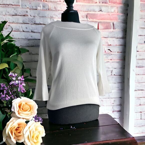 Talbots Scoop Neck 3/4 Women’s Sweater (Small Petite) - Picture 1 of 7